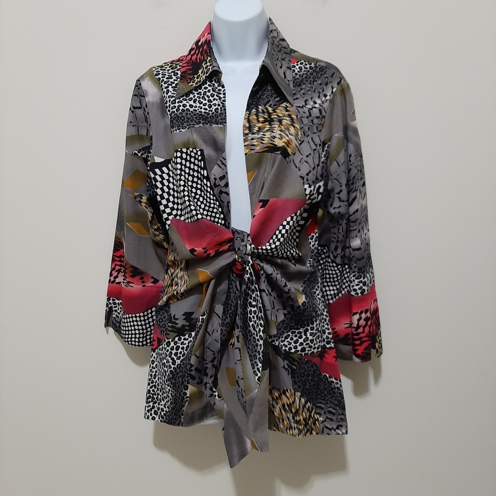 Mishca Cotton Animal Print Top Size XL